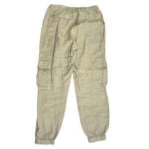 Blank NYC linen cargo pants size 27 tan